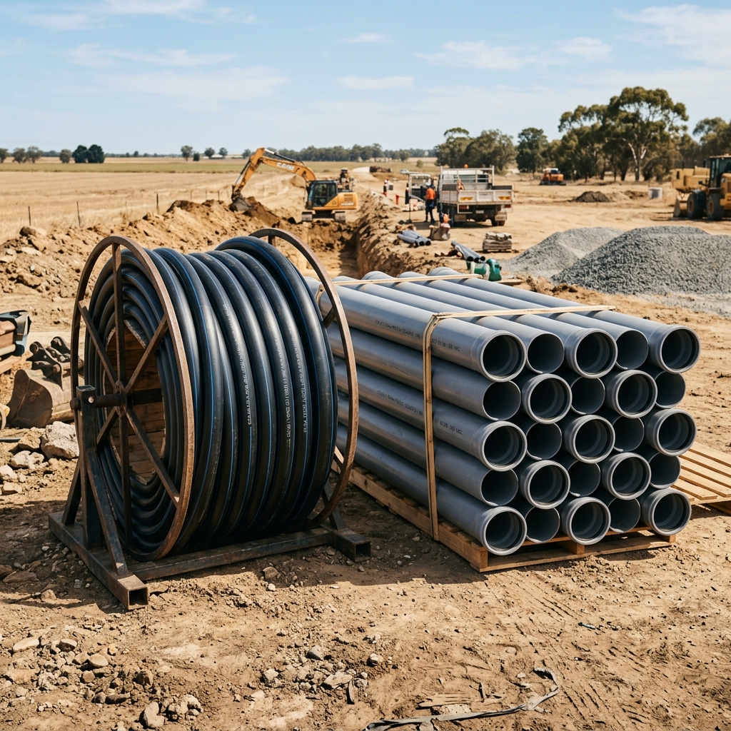 HDPE vs PVC Pipes Comparison on site – HS Infraproc